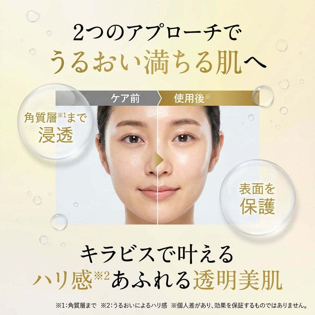 【口コミ4.58★】キラビス エッセンスインローション｜2層式化粧水